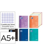 CUADERNO ESPIRAL OXFORD EUROPEANBOOK 4  TAPA PLASTICO DIN A5+ 120H