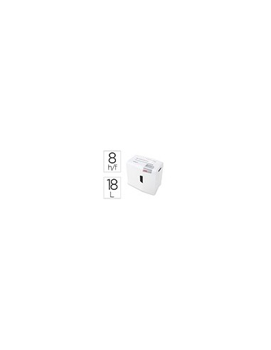DESTRUCTORA HSM SHREDSTAR X8 CORTE 8 H PART.GRAPAS CLIPS CD TATJ.