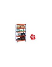 ESTANTERIA MET.AR STORAGE180X90X40 CM 5 EST.200KG POR EST. 2