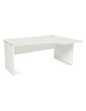MESA ROCADA SERIE WORK 160X120 CM DERECHA ACABADO AW04 BLANCO/BLANCO