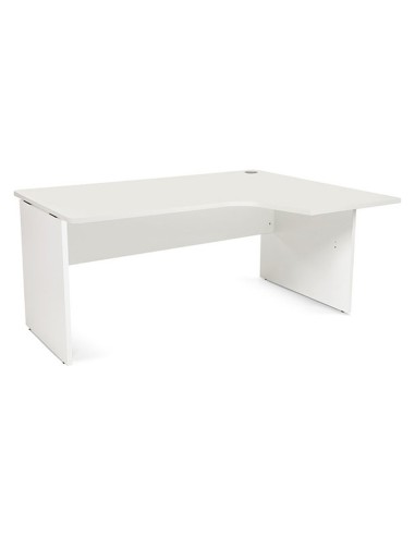 MESA ROCADA SERIE WORK 160X120 CM DERECHA ACABADO AW04 BLANCO/BLANCO