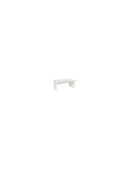 MESA ROCADA SERIE WORK 160X120 CM DERECHA ACABADO AW04 BLANCO/BLANCO