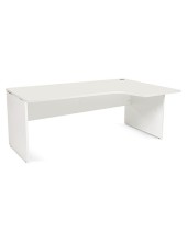MESA ROCADA SERIE WORK 180X120 CM DERECHA ACABADO AW04 BLANCO/BLANCO