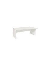 MESA ROCADA SERIE WORK 180X120 CM DERECHA ACABADO AW04 BLANCO/BLANCO 2