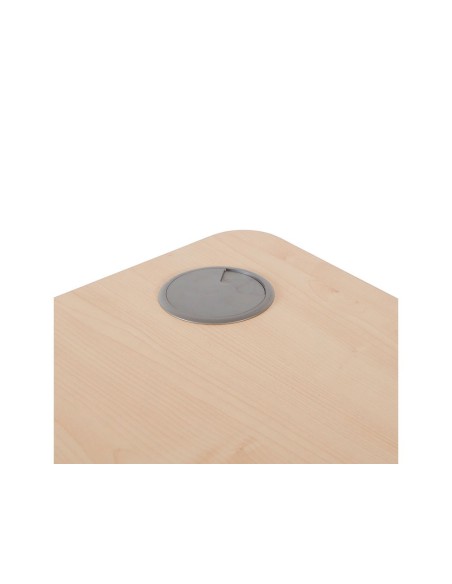 MESA ROCADA SERIE WORK 160X120 CM IZQUIERDA ACABADO AW04 BL/BL
