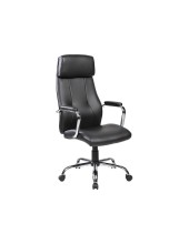 SILLA ROCADA DIRECCION SIMIL PIEL C/BRAZOS METALICOS SISTEMA BASCULAN