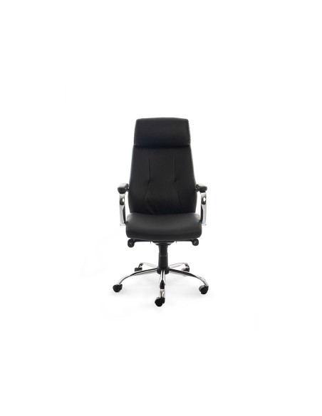 SILLA ROCADA DIRECCION SIMIL PIEL C/BRAZOS METALICOS SISTEMA BASCULAN