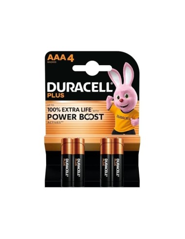 PILAS DURACELL ALCALINA PLUS AAA BLISTER C/4 PILAS