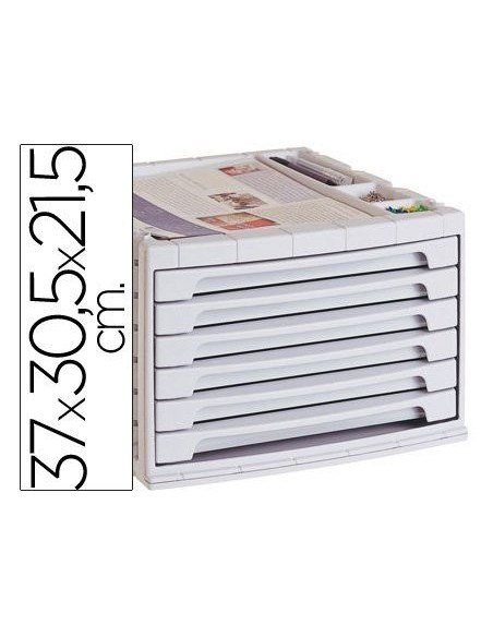 FICHERO CAJ. SOBREM.37X30,5X21,5 CM BANDEJA ORG.SUPERIOR 6 CA