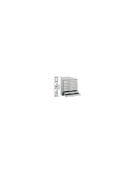 FICHERO CAJON SOBREM.8409C 356X316X303 MM 9 CAJ. COLOR GRIS