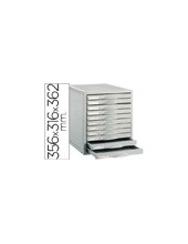 FICHERO CAJON SOBREM.8211C 356X316X362 MM 11 CAJ. COLOR GRIS 2
