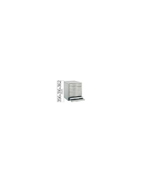 FICHERO CAJON SOBREM.8211C 356X316X362 MM 11 CAJ. COLOR GRIS