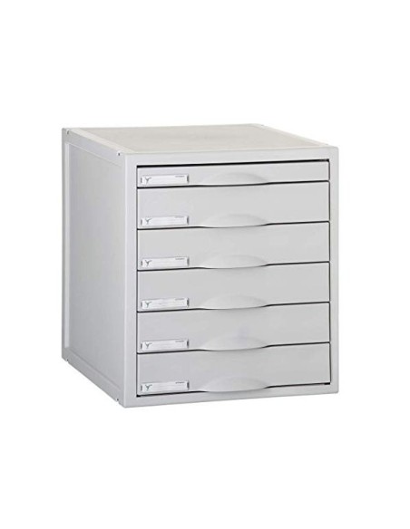 FICHERO CAJON SOBREM.8206C 356X316X362 MM 6CAJ. COLOR GRIS