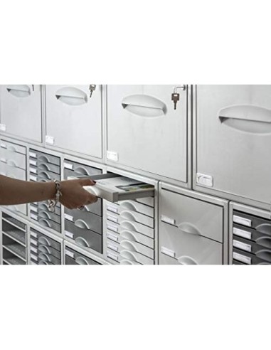 FICHERO CAJ. SOBREM.ARCHISYSTEM 356X316X303 MM 5 CAJ. COLOR GRIS 4 52