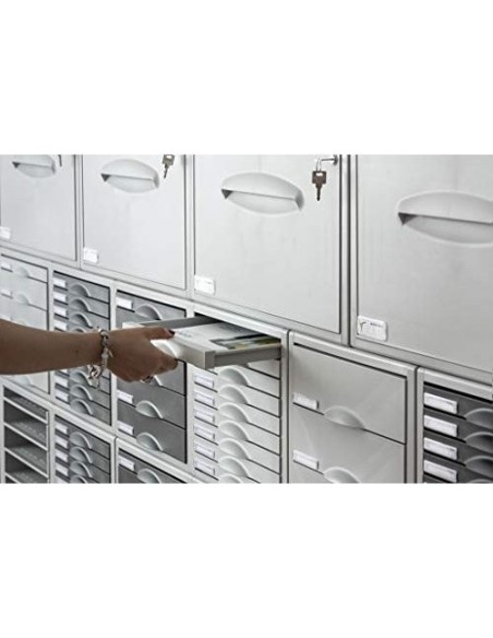 FICHERO CAJ. SOBREM.ARCHISYSTEM 356X316X303 MM 5 CAJ. COLOR GRIS 4 52