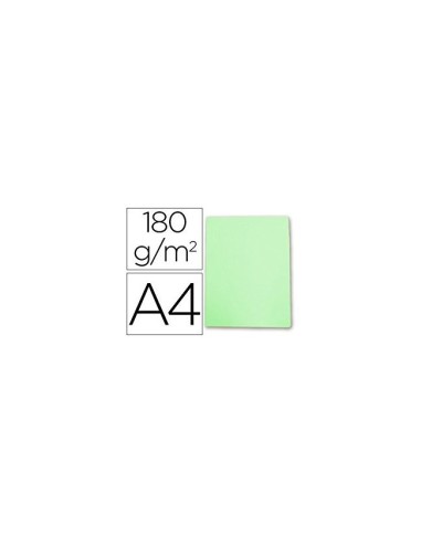 SUBCARPETA A4 180 GR. GIO VERDE PASTEL C/50