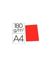 SUBCARPETA A4 180 GR. GIO ROJO PASTEL C/50 2