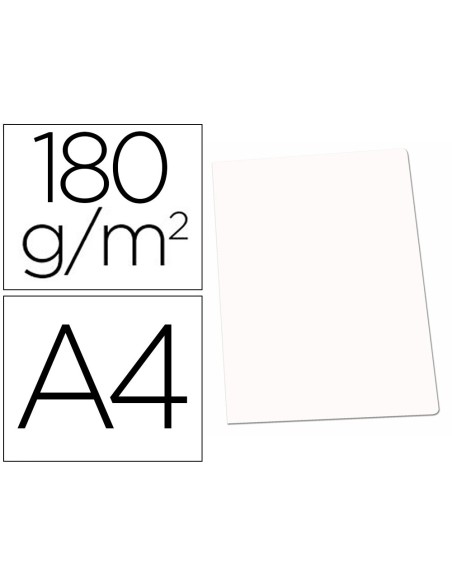 SUBCARPETA A4 180 GR. GIO BLANCO C/50