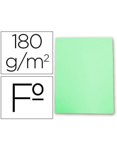 SUBCARPETA FL 180 GR. GIO VERDE PASTEL C/50