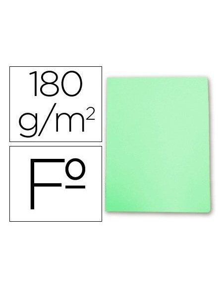 SUBCARPETA FL 180 GR. GIO VERDE PASTEL C/50