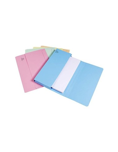 SUBCARPETA A4 210 GR. EXACOMPTA C/BOLSA COLORES SURTIDOS