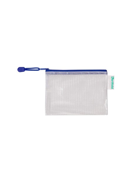 BOLSA MULTIUSOS TARIFOLD PVC A6 APERTURA SUP.PORTABOLIGRAFO CORREA AZ