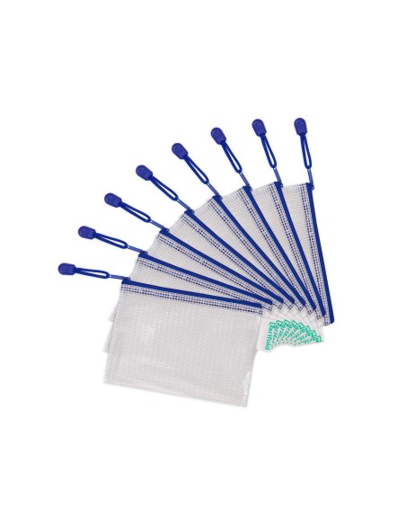 BOLSA MULTIUSOS TARIFOLD PVC A6 APERTURA SUP.PORTABOLIGRAFO CORREA AZ