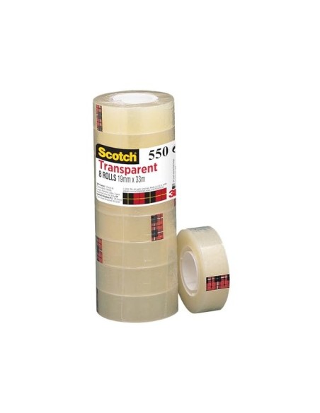 CINTA ADH. SCOTCH ACORDEONPACK 8 550 19X33 MM
