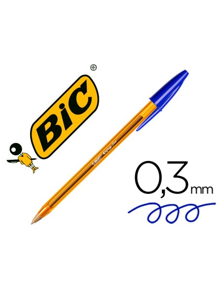 BOLIGRAFO BIC CRISTAL PUNTA FINA AZUL
