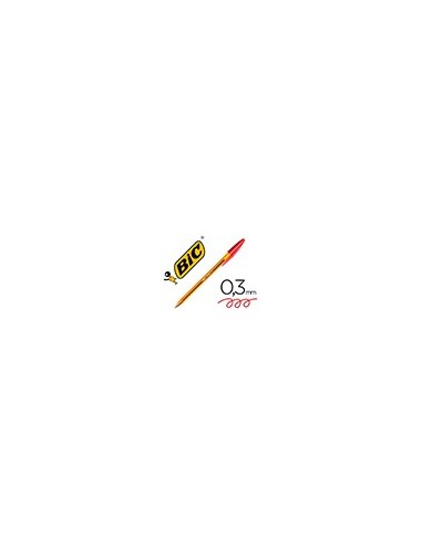 BOLIGRAFO BIC CRISTAL PUNTA FINA ROJO