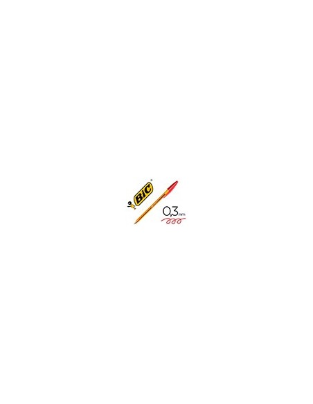 BOLIGRAFO BIC CRISTAL PUNTA FINA ROJO