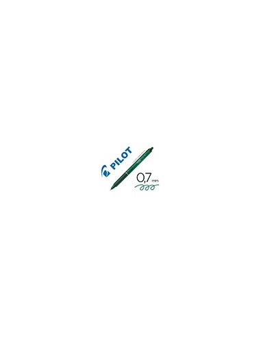 BOLIGRAFO PILOT FRIXION CLICKER BORRABLE 0,7 MM COLOR VERDE