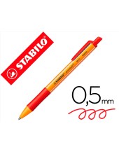 BOLIGRAFO STABILO POINTBALL 0,5 MM COLOR ROJO