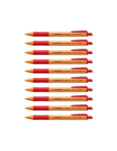 BOLIGRAFO STABILO POINTBALL 0,5 MM COLOR ROJO