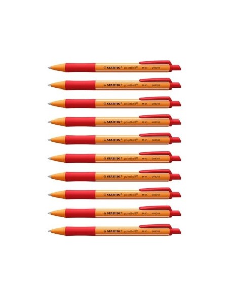 BOLIGRAFO STABILO POINTBALL 0,5 MM COLOR ROJO