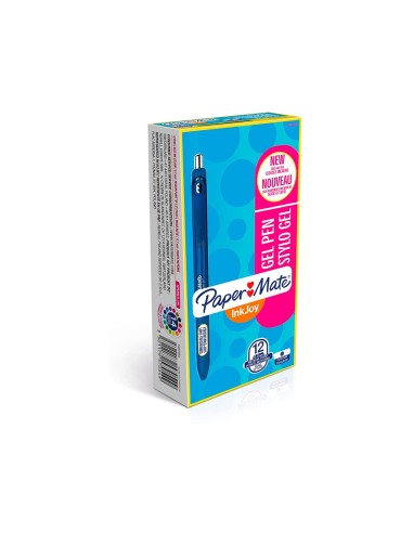 BOLIGRAFO PAPER MATE INKJOY RETRACTIL GEL PEN TRAZO 0,7 MM AZUL