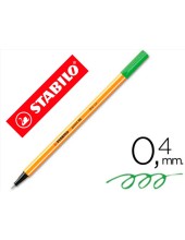 ROTULADOR STABILO PUNTA FIBRA POINT 88 VER 0,4 MM