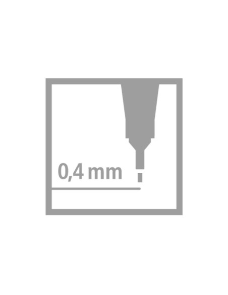 ROTULADOR STABILO PUNTA FIBRA POINT 88 ROJO 0,4 MM