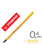 ROTULADOR STABILO PUNTA FIBRA POINT 88 AMARILLO 0,4 MM