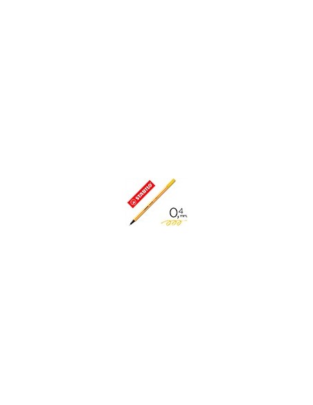 ROTULADOR STABILO PUNTA FIBRA POINT 88 AMARILLO 0,4 MM