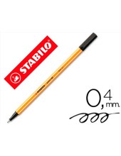 ROTULADOR STABILO PUNTA FIBRA POINT 88 NEGRO 0,4 MM