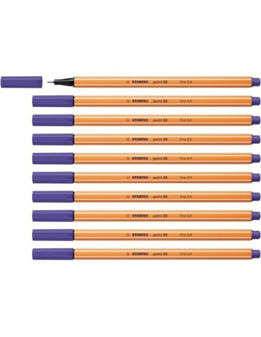 ROTULADOR STABILO PUNTA FIBRA POINT 88 VIOLETA 0,4 MM