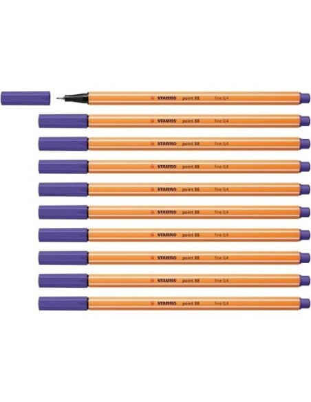ROTULADOR STABILO PUNTA FIBRA POINT 88 VIOLETA 0,4 MM