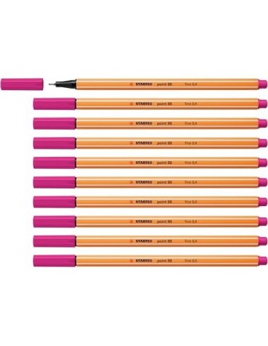 ROTULADOR STABILO PUNTA FIBRA POINT 88 ROSA 0,4 MM