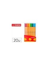 ROTULADOR STABILO PUNTA FIBRA POINT 88 COLOR ESTUCHE 20 ROTULADORES 2