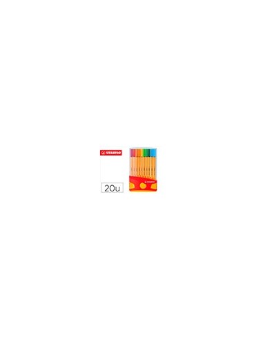 ROTULADOR STABILO PUNTA FIBRA POINT 88 COLOR ESTUCHE 20 ROTULADORES