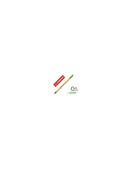 ROTULADOR STABILO PUNTA FIBRA POINT 88 VER HIELO 0,4 MM