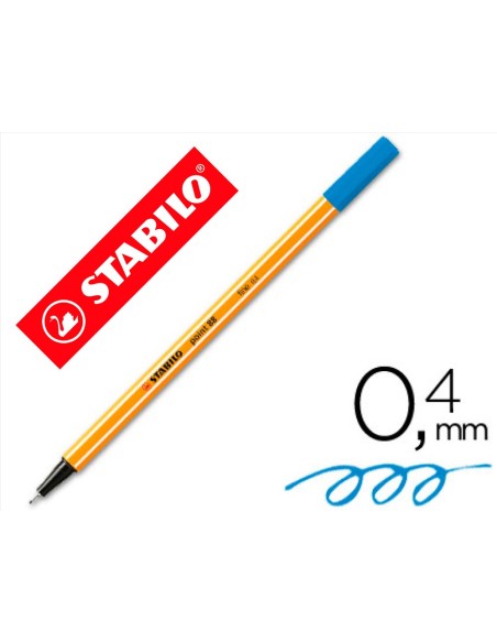ROTULADOR STABILO PUNTA FIBRA POINT 88 AZUL ULTRAMAR 0,4 MM
