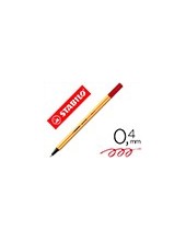 ROTULADOR STABILO PUNTA FIBRA POINT 88 CARMIN 0,4 MM 2