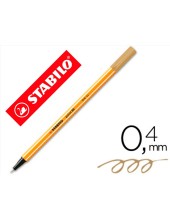 ROTULADOR STABILO PUNTA FIBRA POINT 88 OCRE OSCURO 0,4 MM